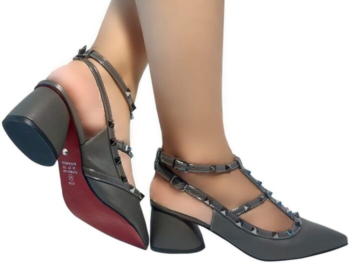 Scarpin Ônix Napa e Verniz