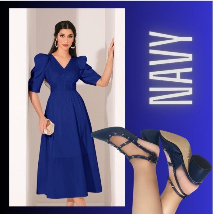 Scarpin Navy Napa e Verniz - Imagem 2