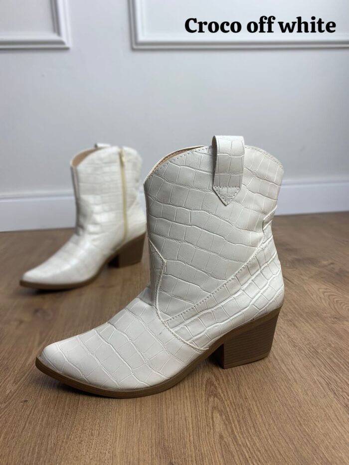 Bota Texana Croco Off white - Imagem 2