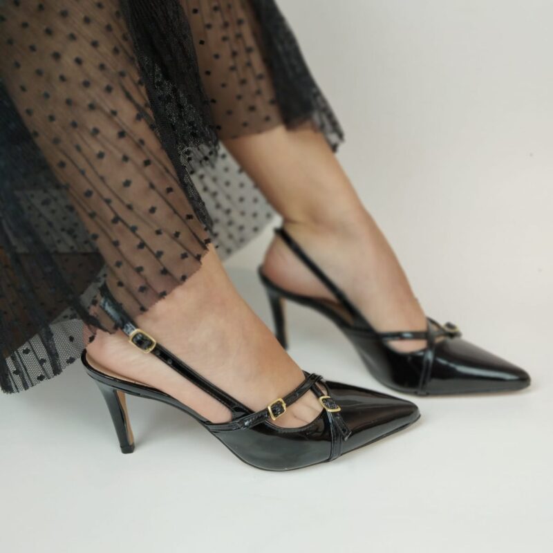 Salto Chanel Preto