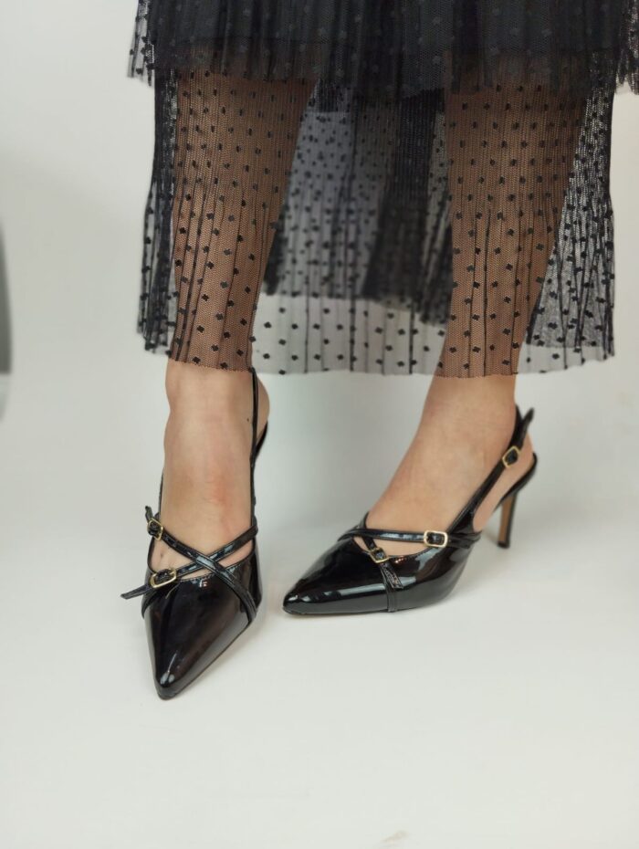 Salto Chanel fivela preto - Imagem 3
